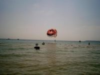 刺激的海上降落伞